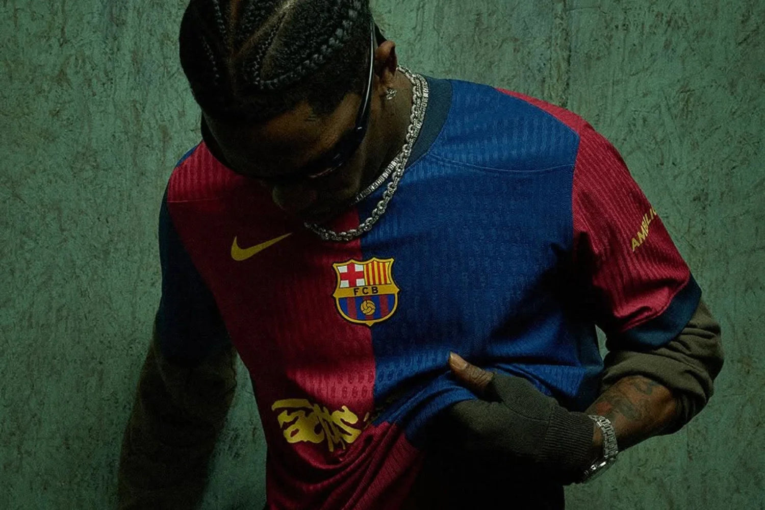Travis Scott "Cactus Jack" Takes Over FC Barcelona Jersey