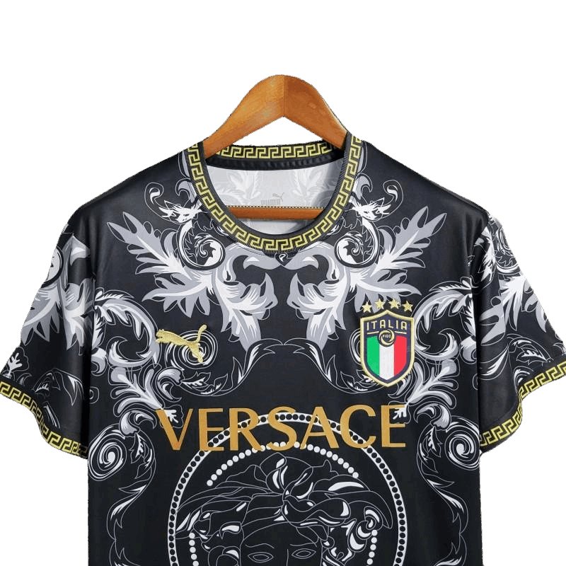 22/23 Italy x Versace Black Jersey - Fan Version