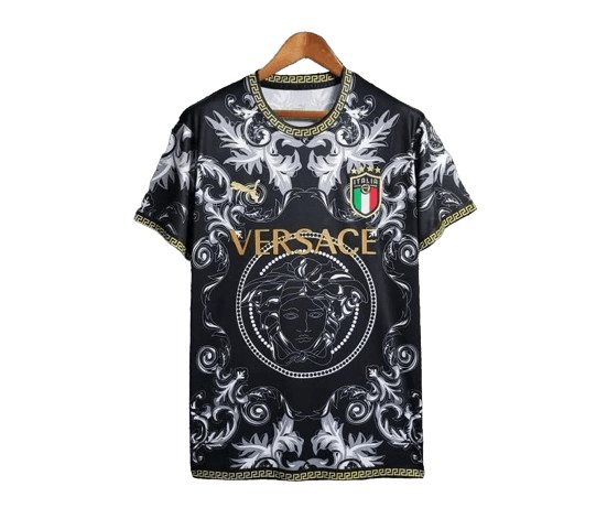 22/23 Italy x Versace Black Jersey - Fan Version