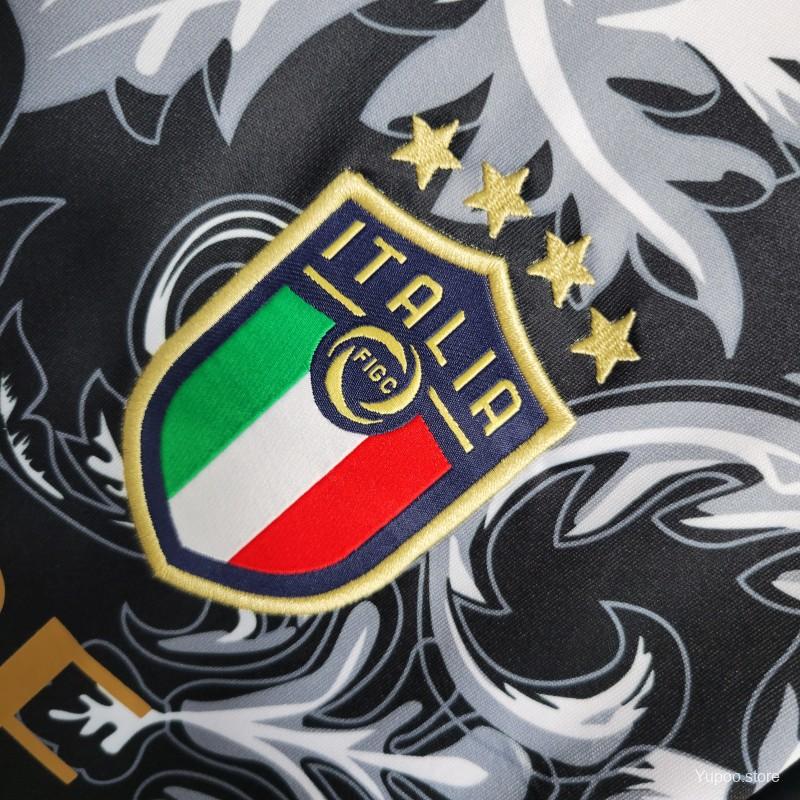 22/23 Italy x Versace Black Jersey - Fan Version