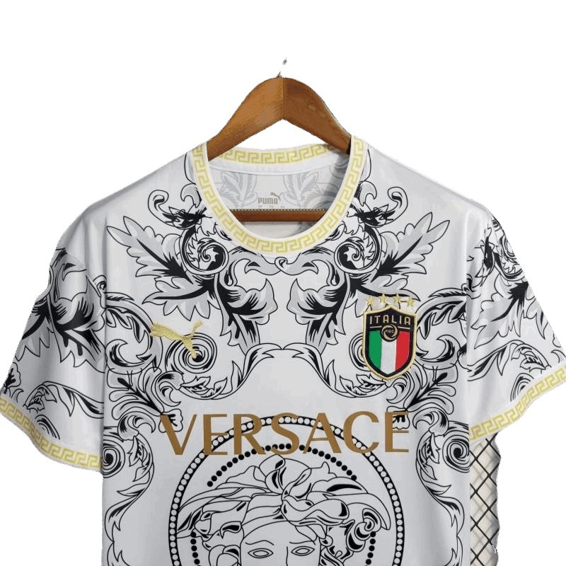 22/23 Versace Italy White Jersey - Fan version
